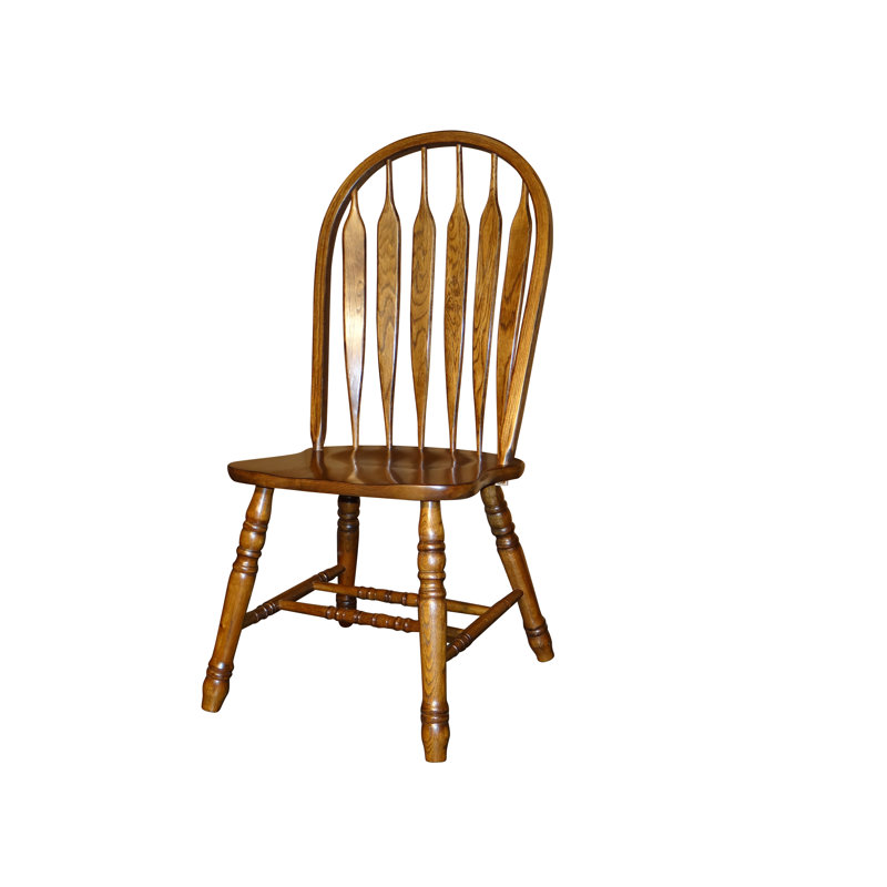 Rosalind Wheeler Amaryss Windsor Back Side Chair in Whiskey Brown Wayfair